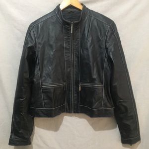 PLAYBOY Black Leather Jacket